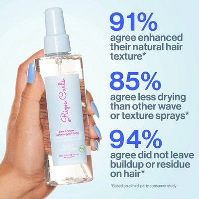 Rizos Curls Beach Waves Texturizing Salt Spray 6.8 fl oz - Small Amount Missing
