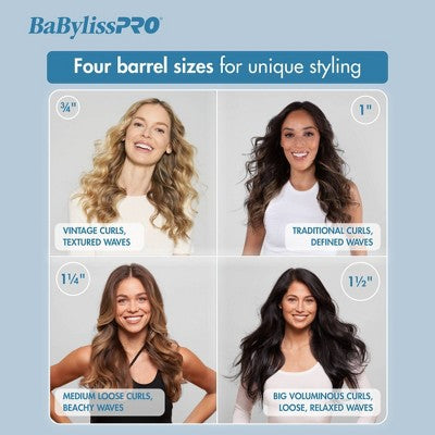 BaBylissPRO Nano Titanium Curling Wand Blue - Imperfect Box