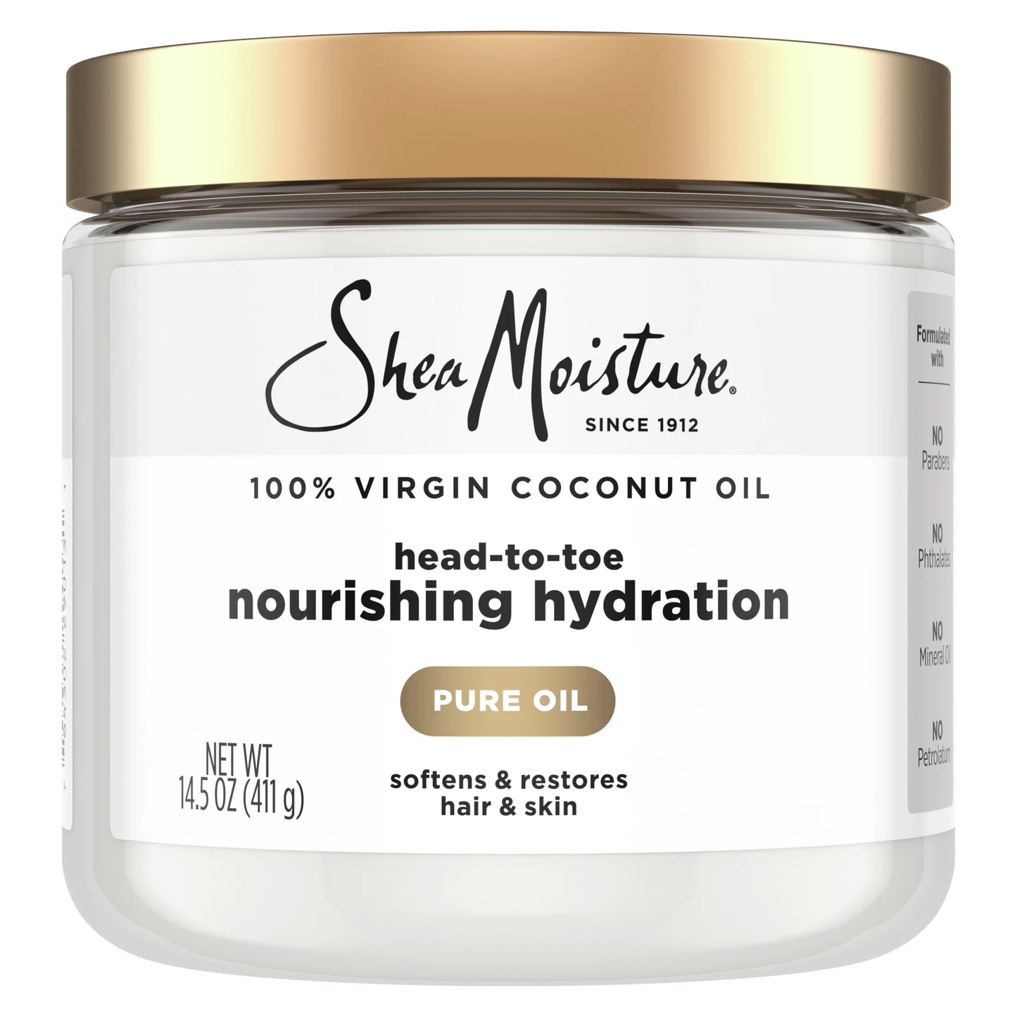 (2 Pack)  100% Extra Virgin Coconut Oil Nourishing Hydration, 14.5 Oz