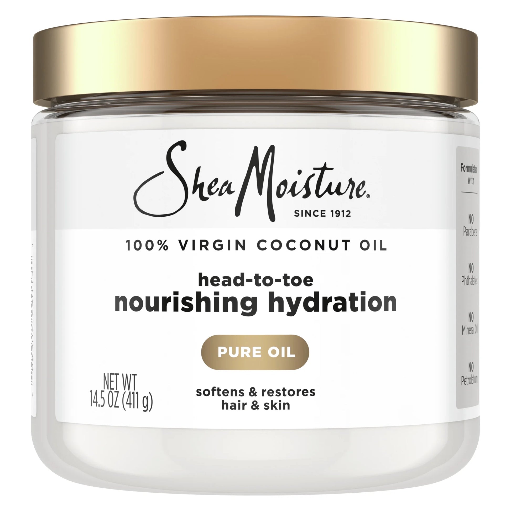 (2 Pack)  100% Extra Virgin Coconut Oil Nourishing Hydration, 14.5 Oz