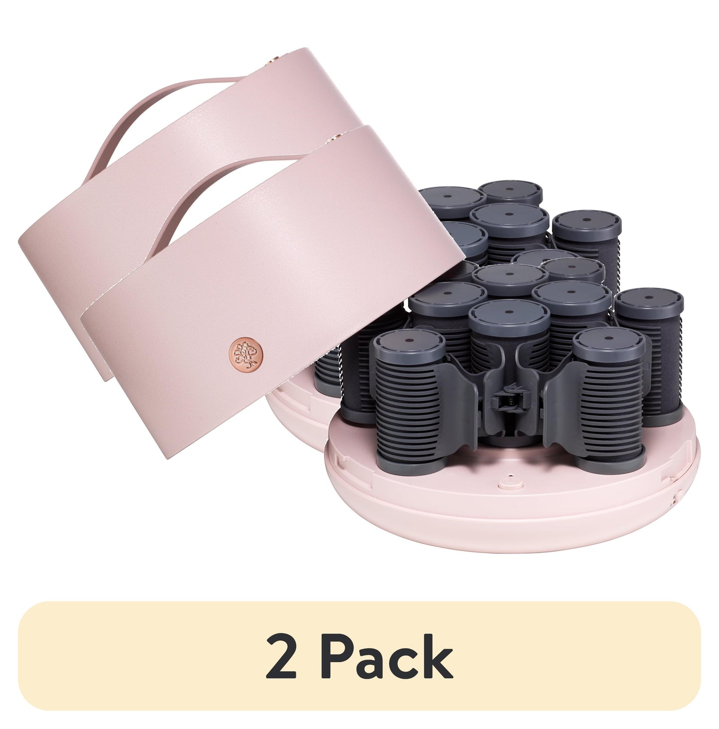 (2 Pack)  Ceramic Thermal Hot Rollers for All Hair Types & Textures, 10 Piece Set,