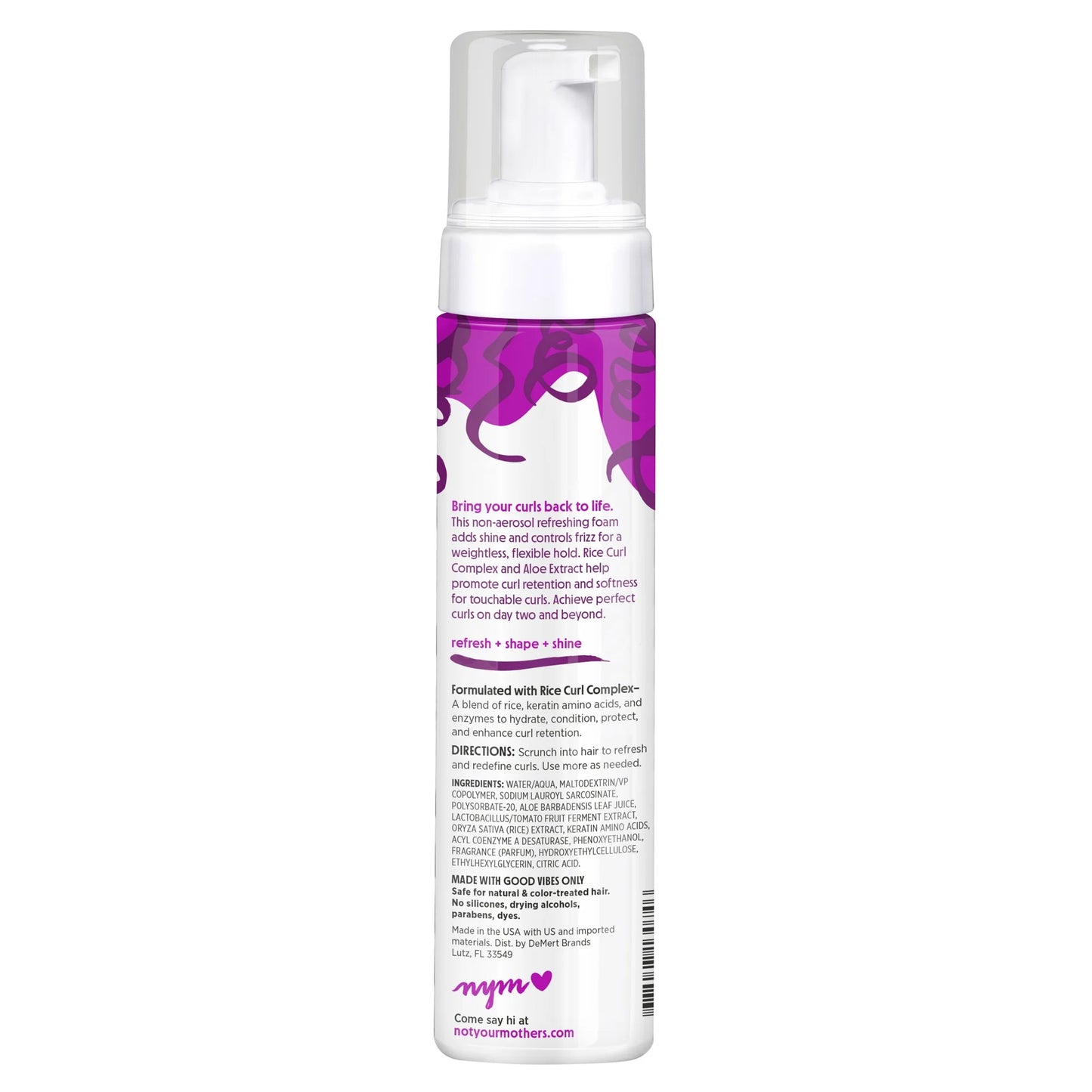 (2 Pack)  Curl Talk Refreshing Curl Foam, 8 Fl Oz