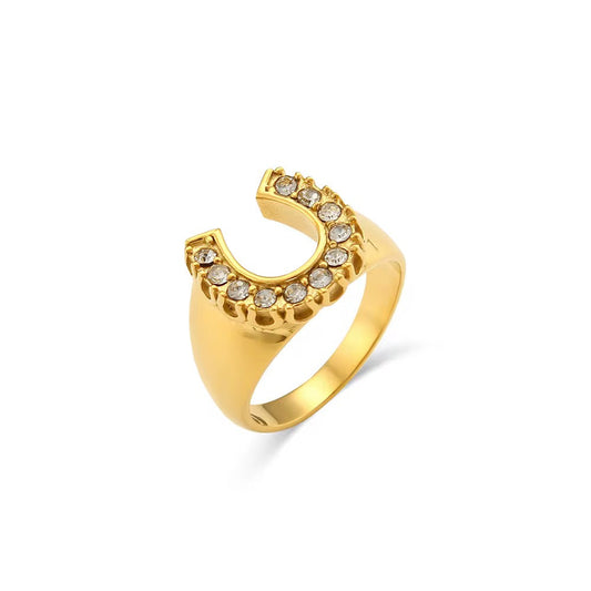 Diamond Horseshoe Ring