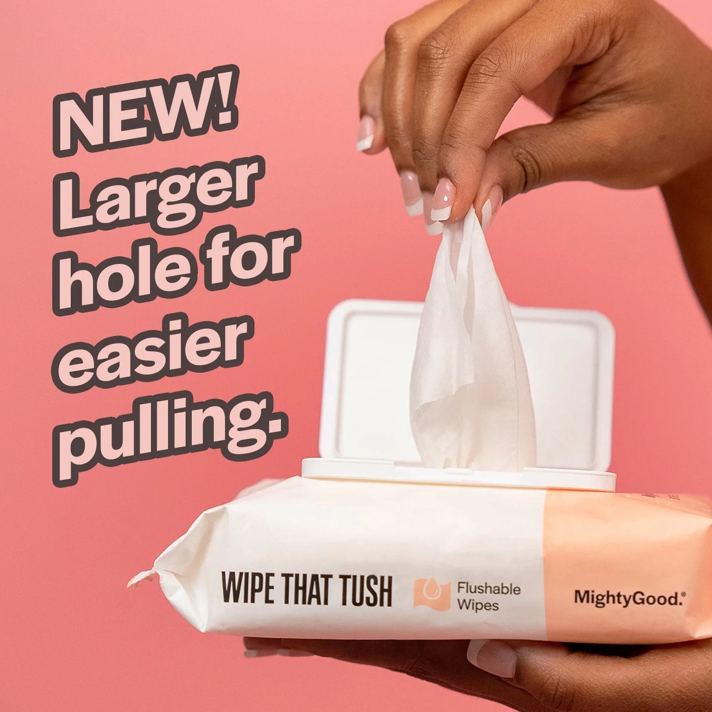 (3 Pack)  Brand - Wipe That Tush Flushable Wipes - 3 Packs of 50 Wipes - 150 Total Wipes