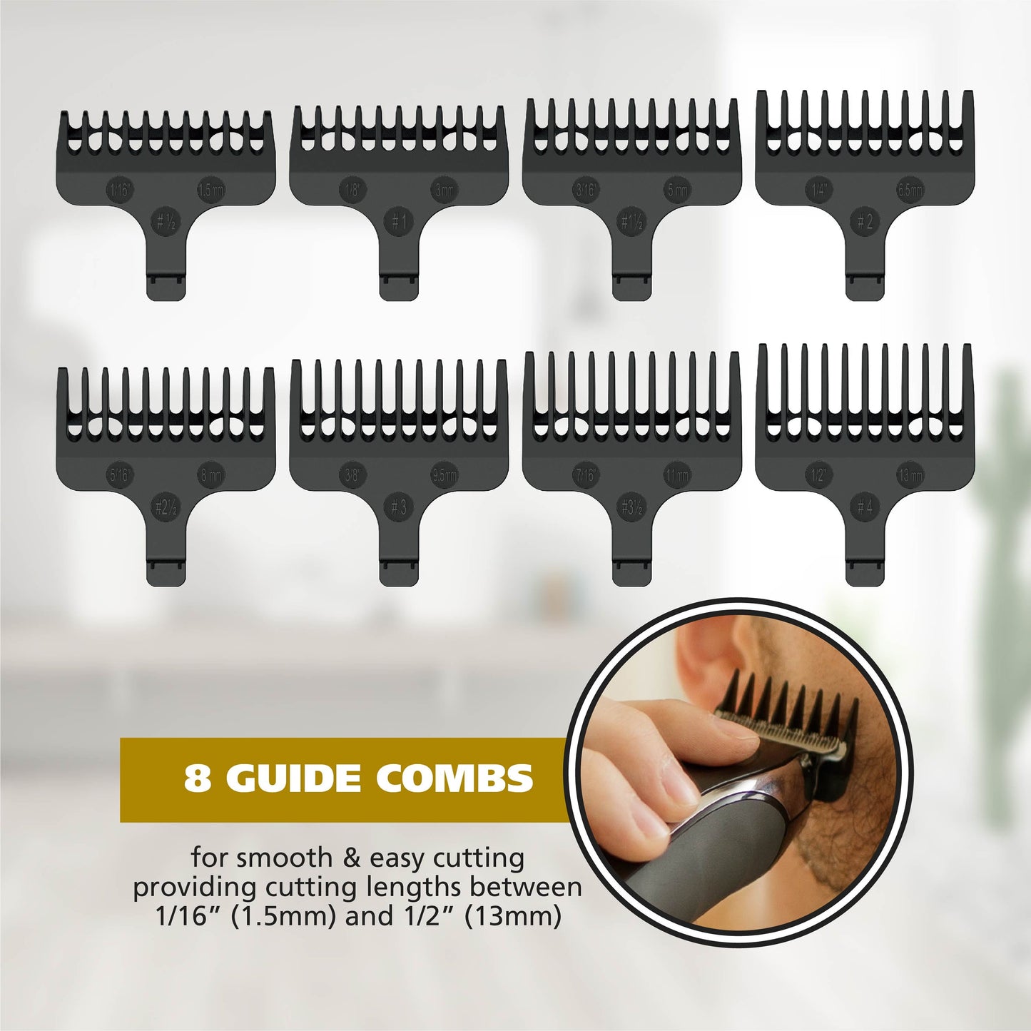 Commando Cordless Rechargeable Manscaper Wet/Dry Trimmer - Body Groomer for Men, Black 3024497