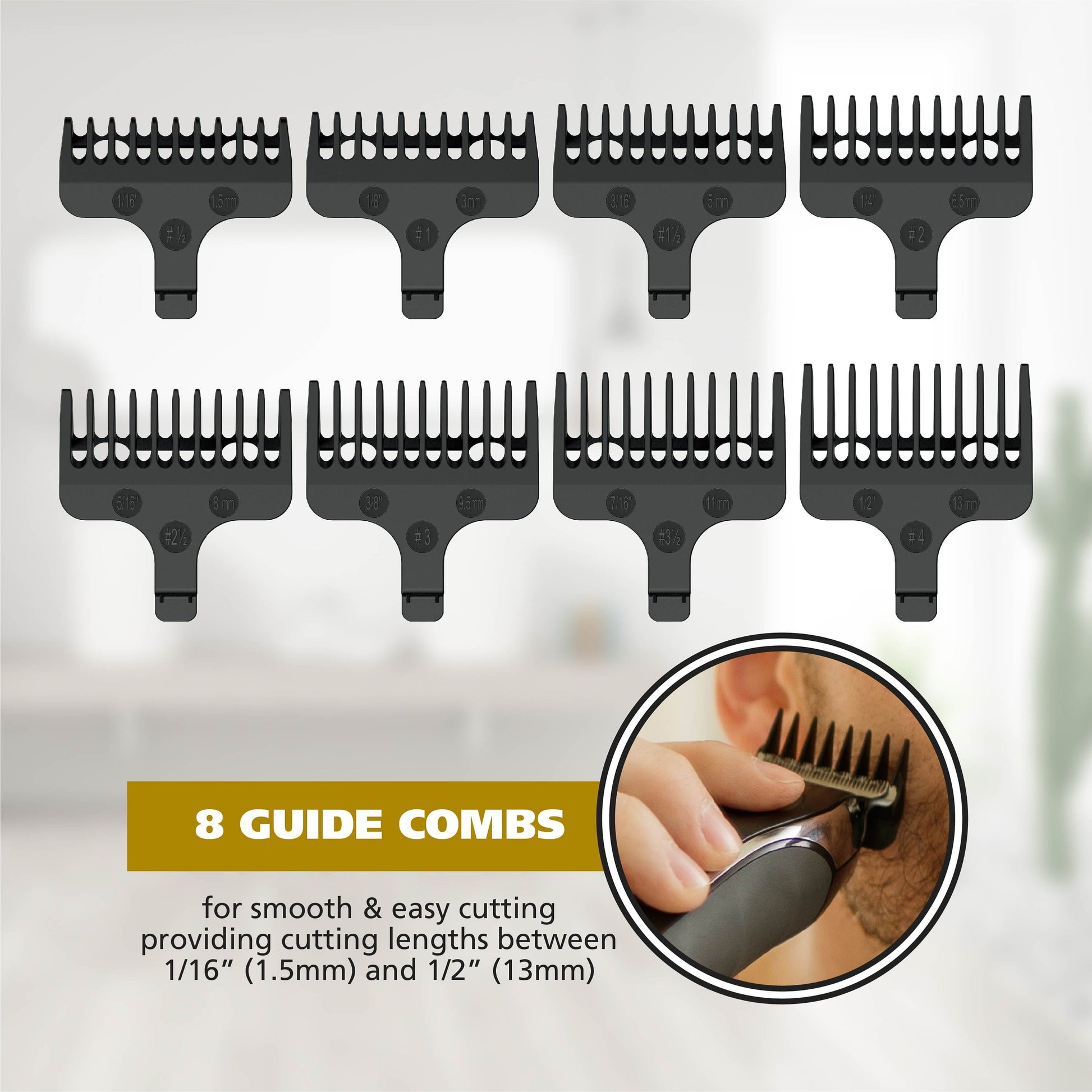 Commando Cordless Rechargeable Manscaper Wet/Dry Trimmer - Body Groomer for Men, Black 3024497