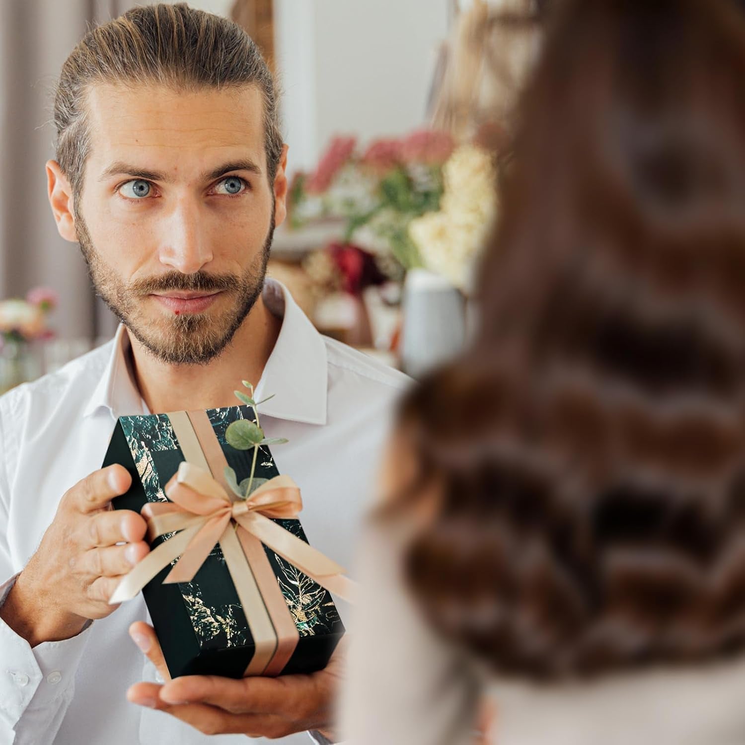 EIGSHOW Makeup Brushes 18Pcs Professional Makeup Brush Travel Set with Eco Cylinder 2Cups Holder, Premium Synthetic Foundation Powder Concealer Blush Blending Eye Lip Brush Kit - Cruelty Free