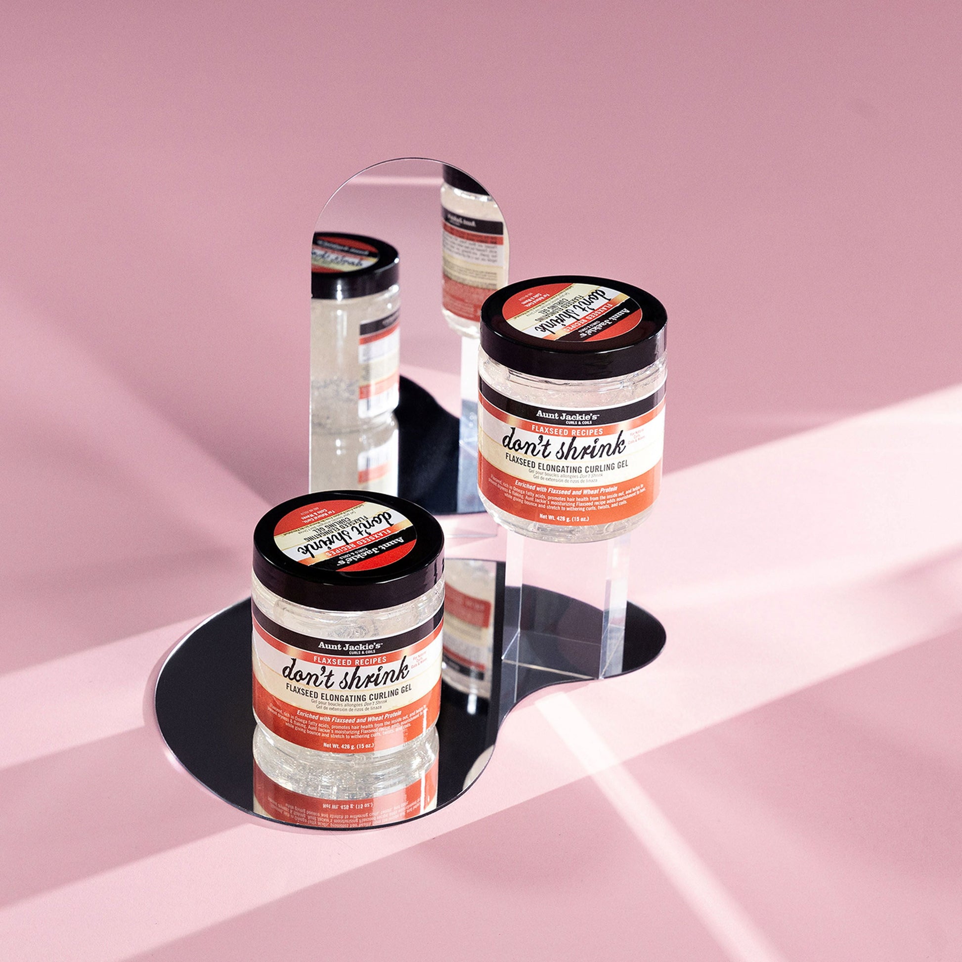 (3 Pack) Aunt Jackie’S Curls & Coils Don’T Shrink Flaxseed Elongating Curling Gel, 18 Oz., Female