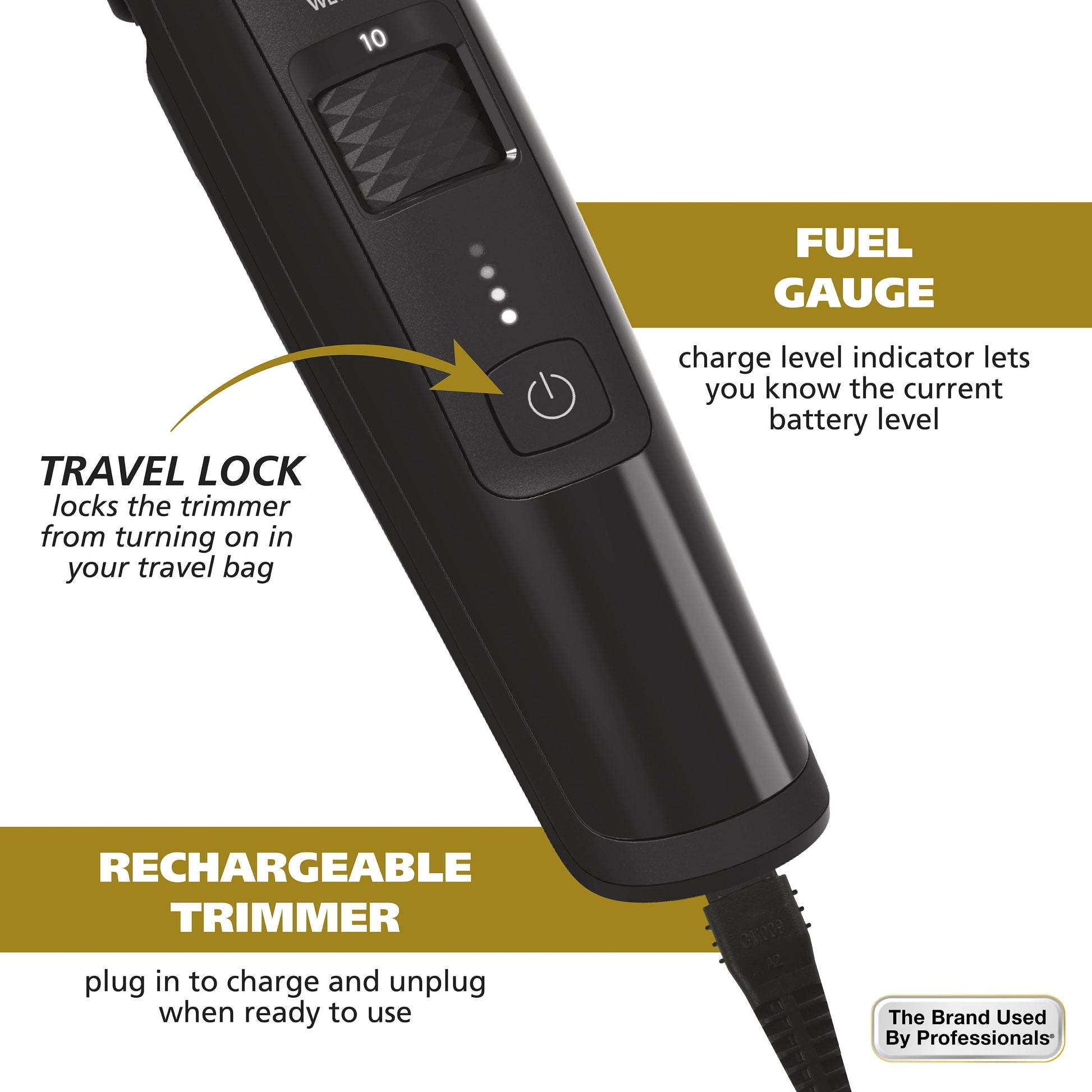 Manscaper Rechargeable Body Groomer for Men, Waterproof, Lithium Ion Battery, 1Pc, Black - 5618-100