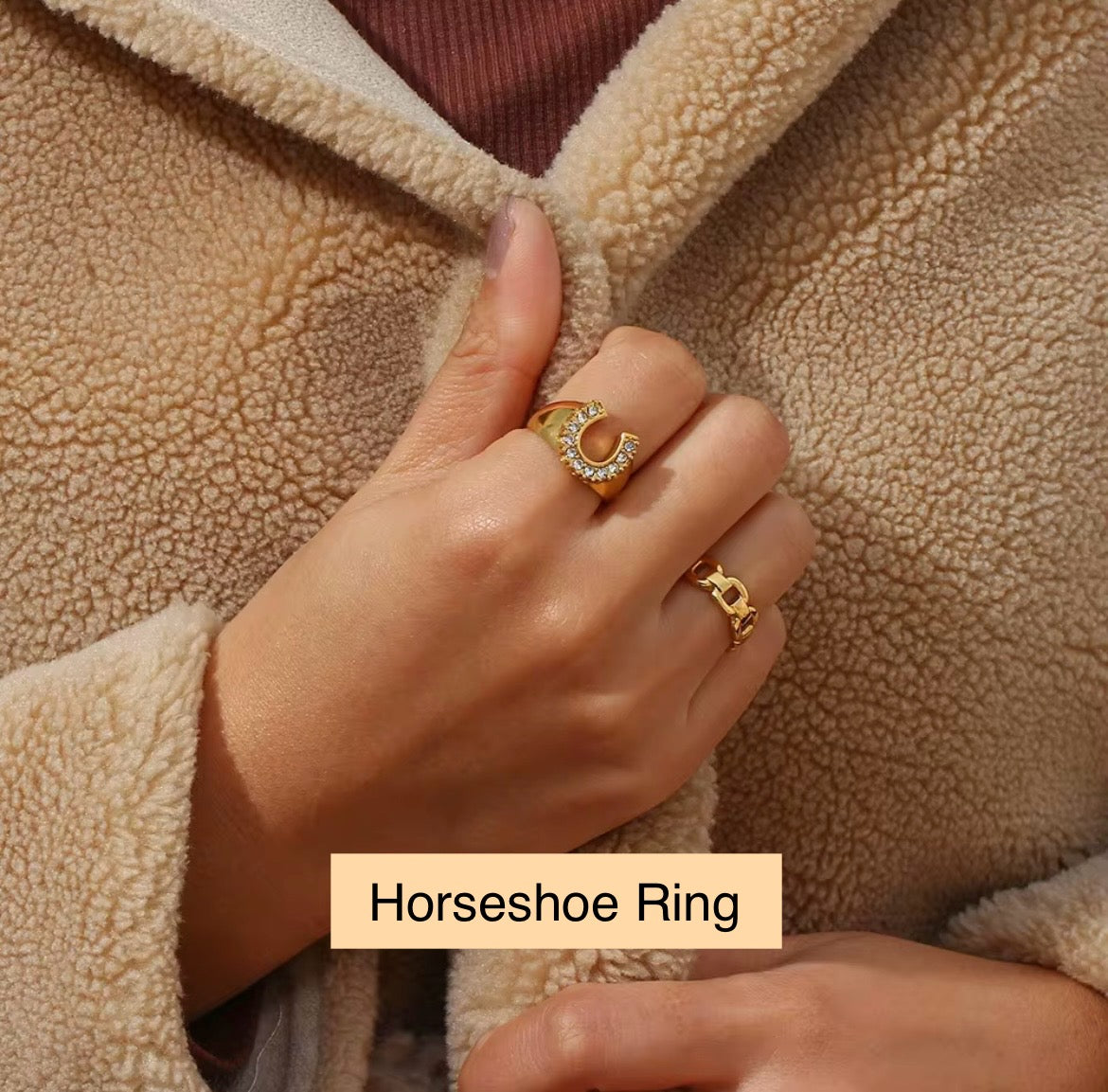 Diamond Horseshoe Ring