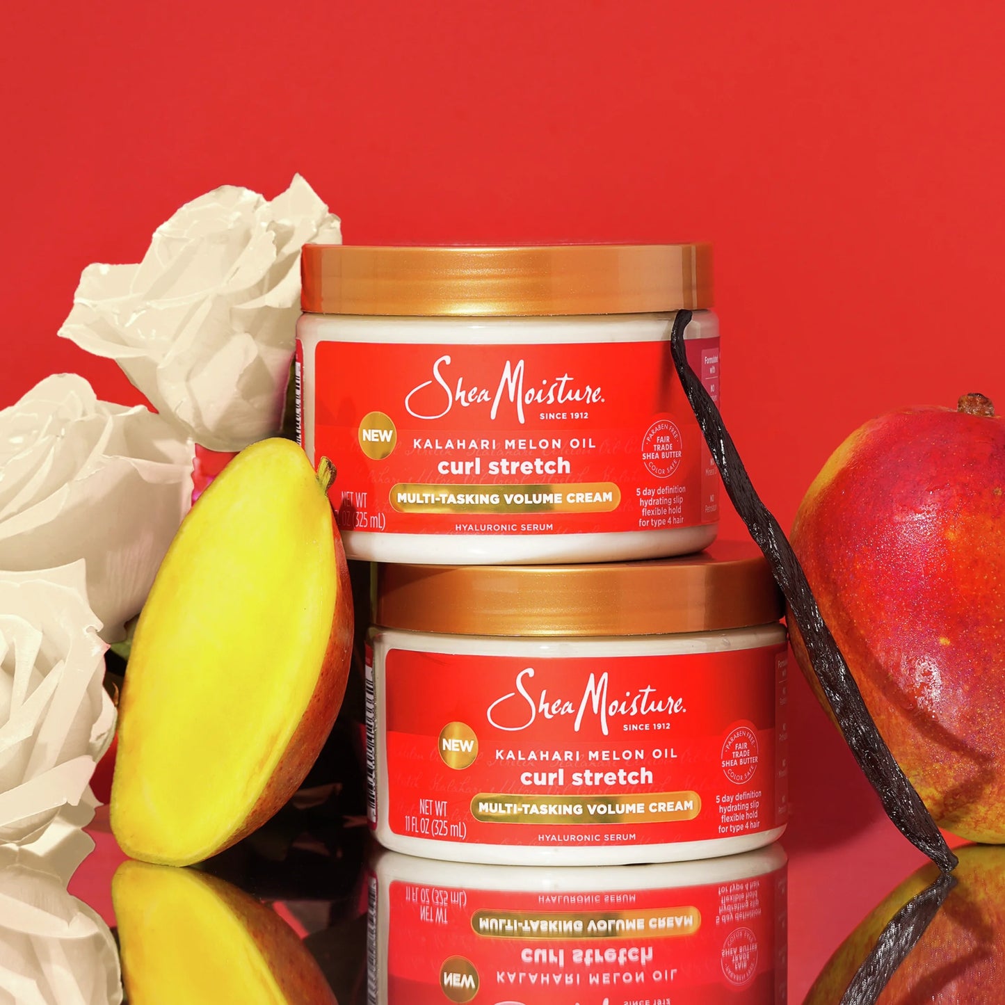 Curl Stretch Volumizing Hair Curl Styling Cream with Hydrating Hyaluronic Serum, 11 Oz