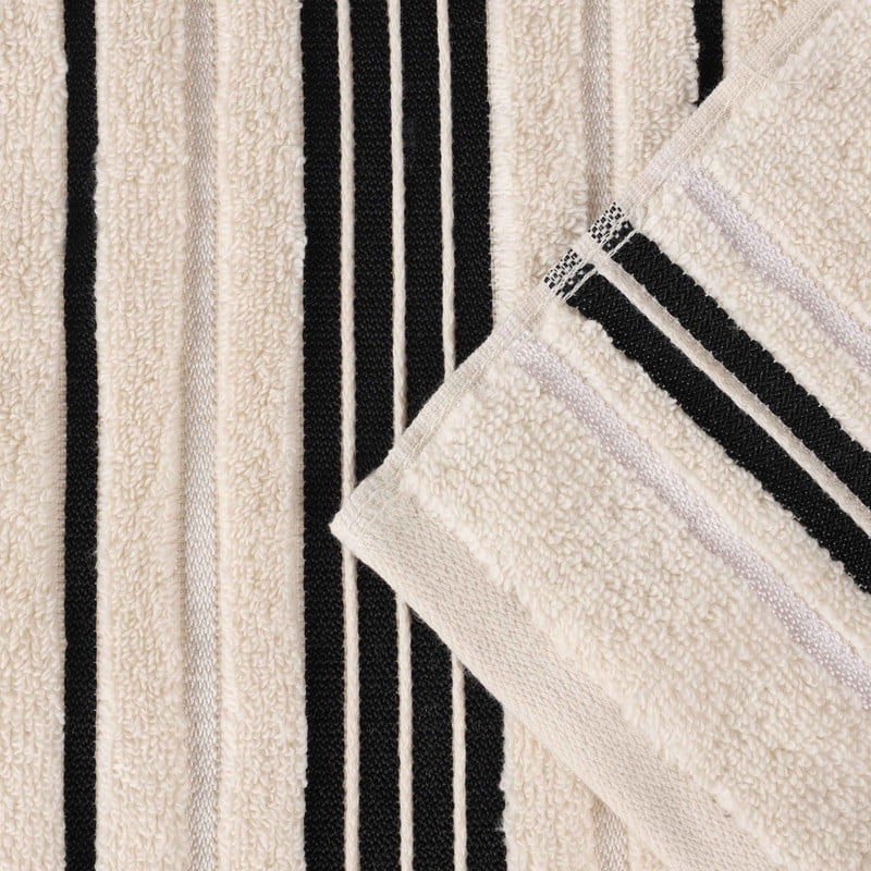 Sadie Zero Twist Cotton Solid 3 Piece Towel Set, Ivory