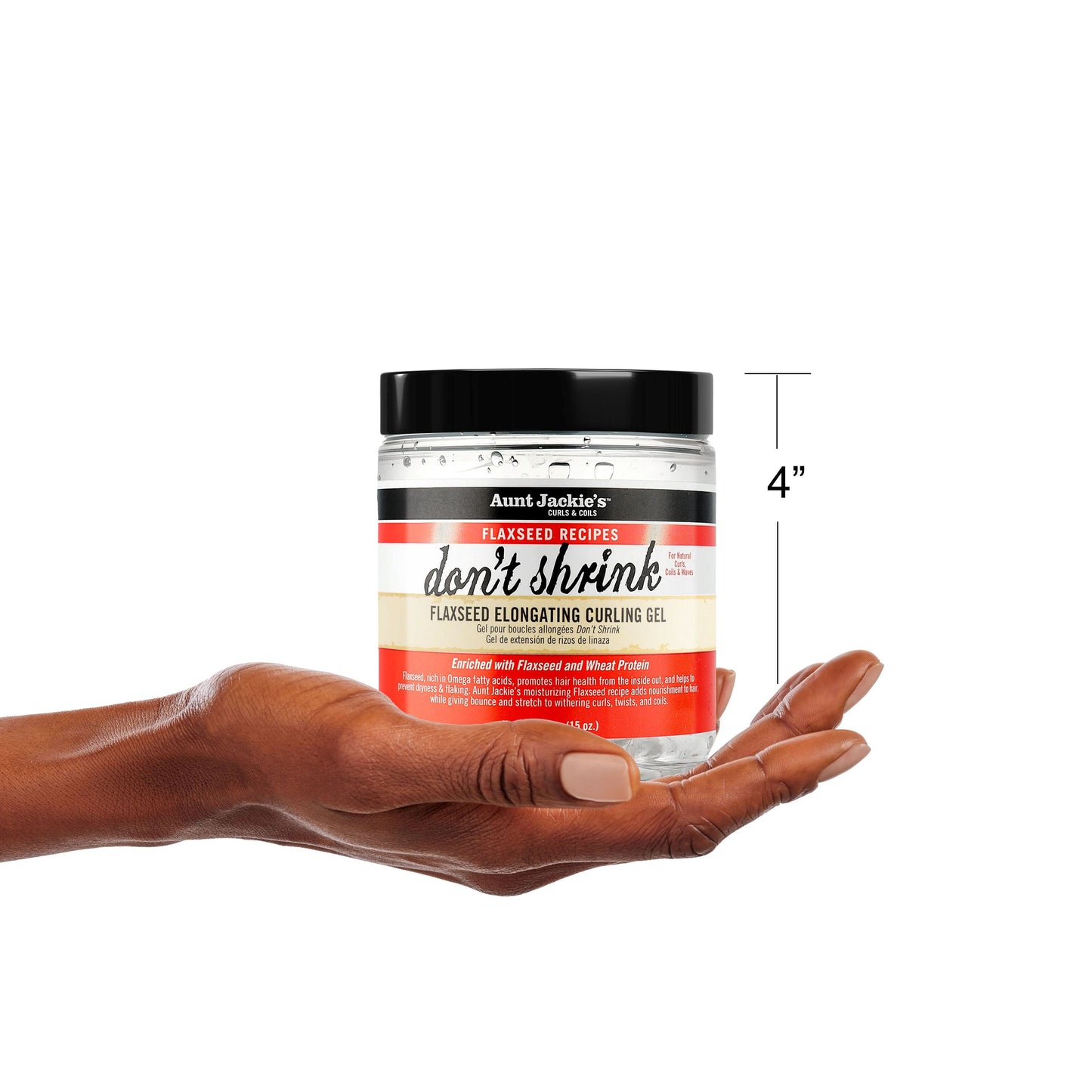 (3 Pack) Aunt Jackie’S Curls & Coils Don’T Shrink Flaxseed Elongating Curling Gel, 18 Oz., Female