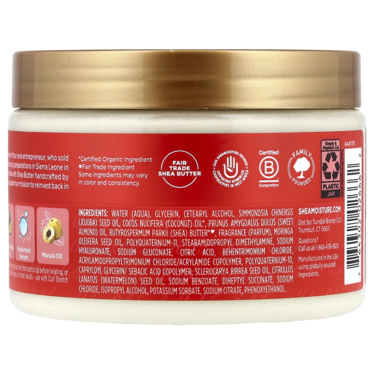 Curl Stretch Volumizing Hair Curl Styling Cream with Hydrating Hyaluronic Serum, 11 Oz