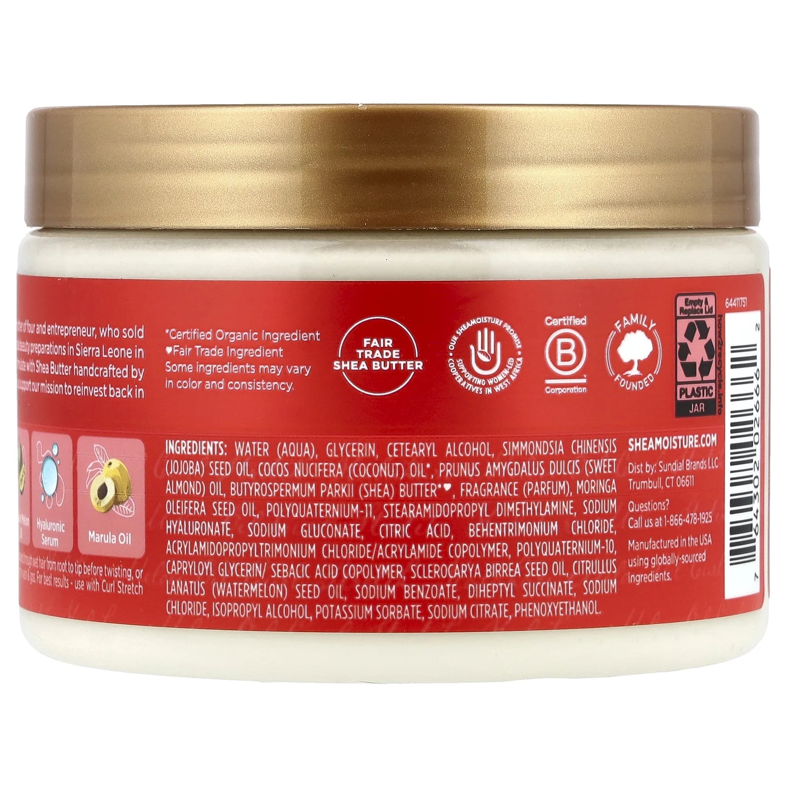 Curl Stretch Volumizing Hair Curl Styling Cream with Hydrating Hyaluronic Serum, 11 Oz