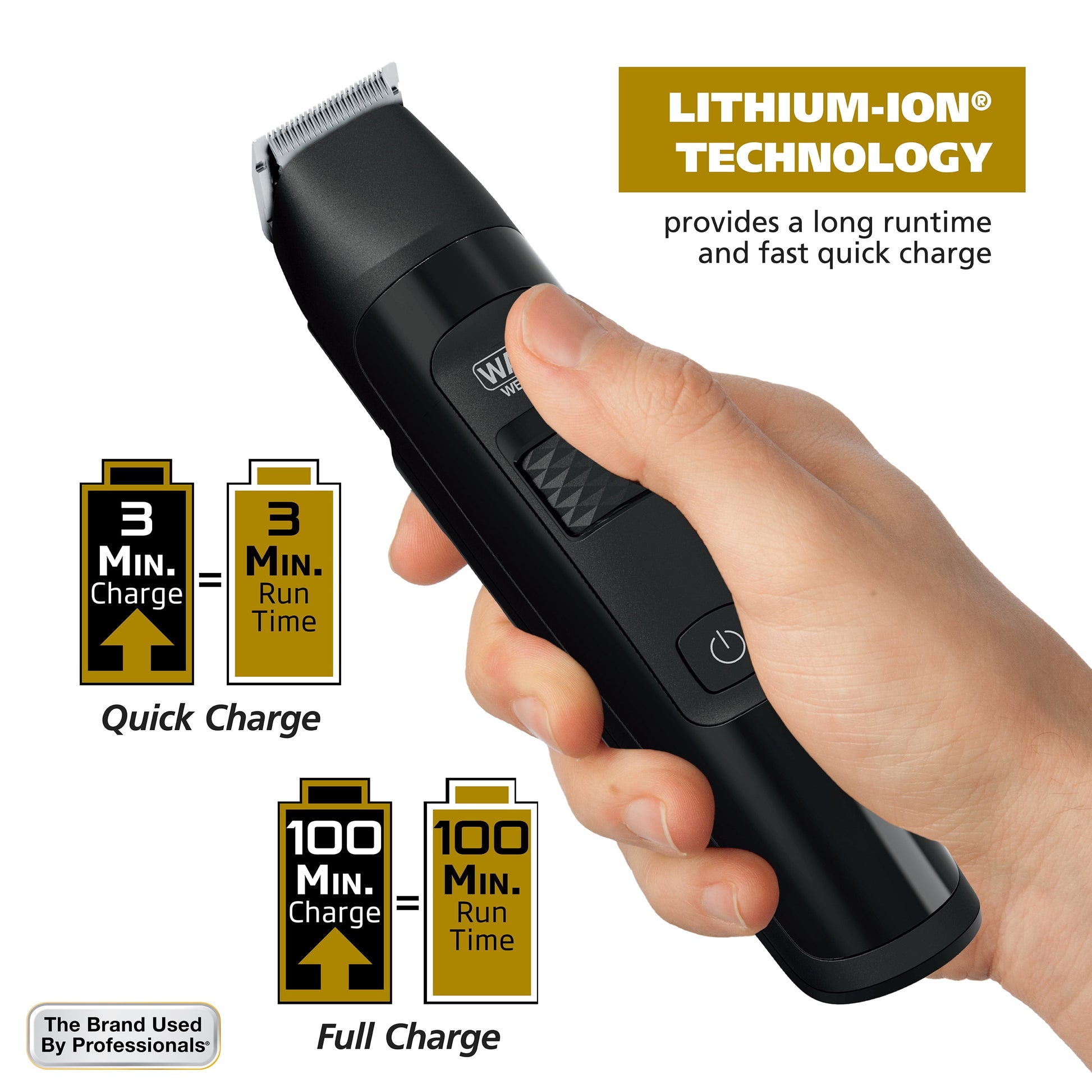 Manscaper Rechargeable Body Groomer for Men, Waterproof, Lithium Ion Battery, 1Pc, Black - 5618-100