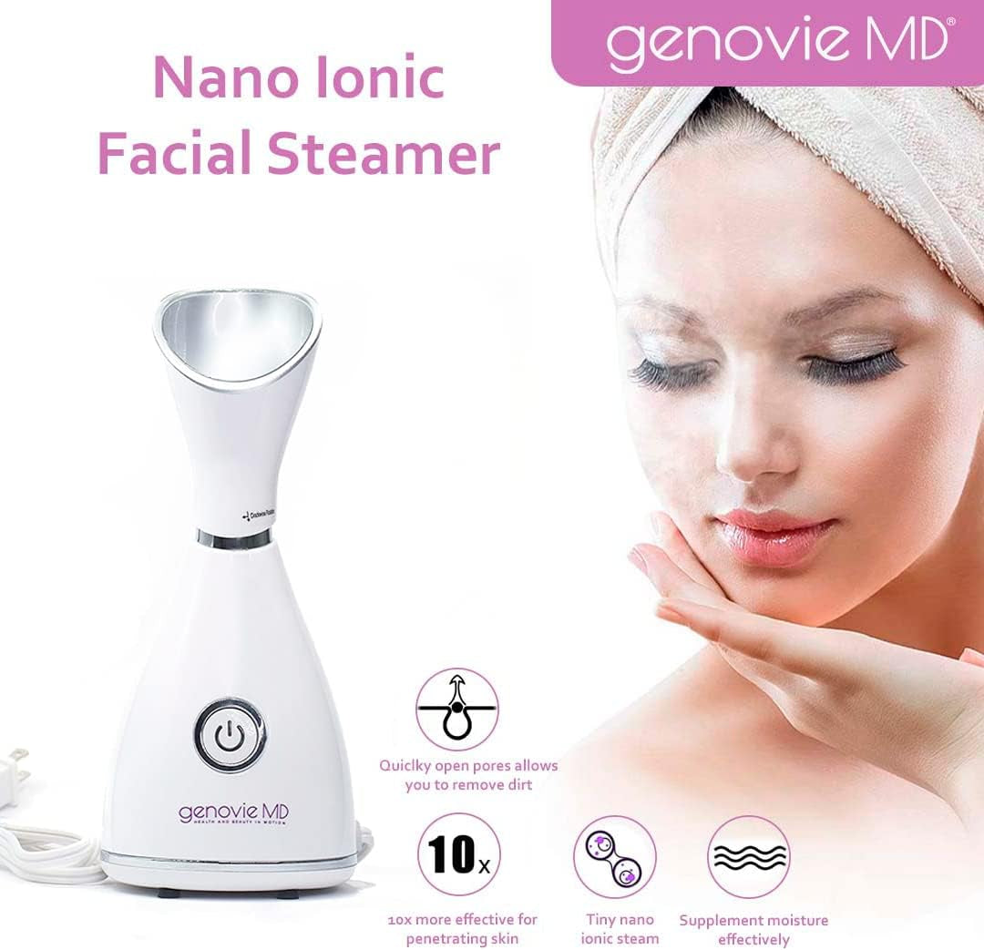 Nano Ionic Facial Steamer, Facial Deep Cleaning, Nano Ionic Face Steamer, Portable, Superfine Hot Steam for Deep Cleanse ㄧUnclog the PoresㄧAdvanced Skincare at Home