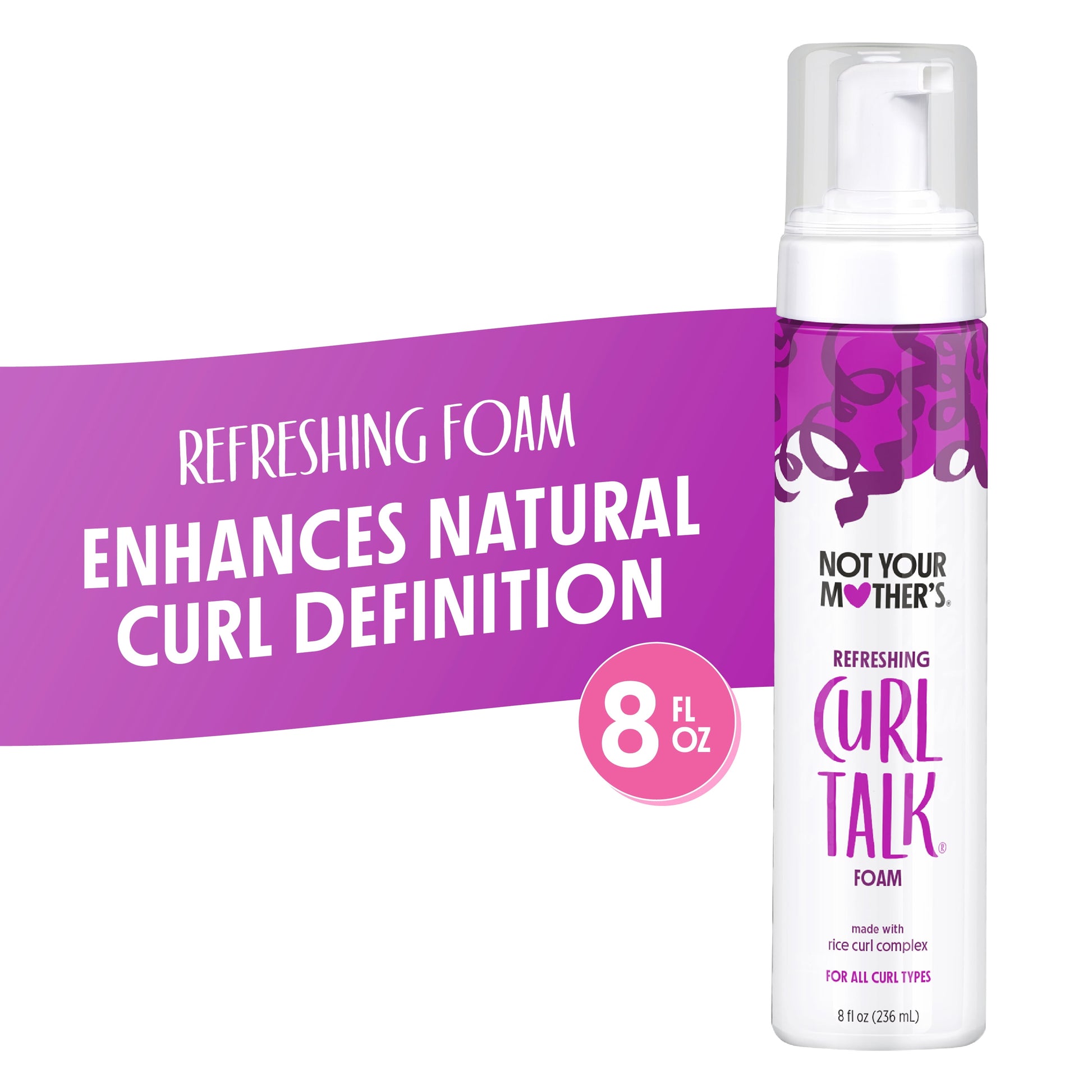 (2 Pack)  Curl Talk Refreshing Curl Foam, 8 Fl Oz