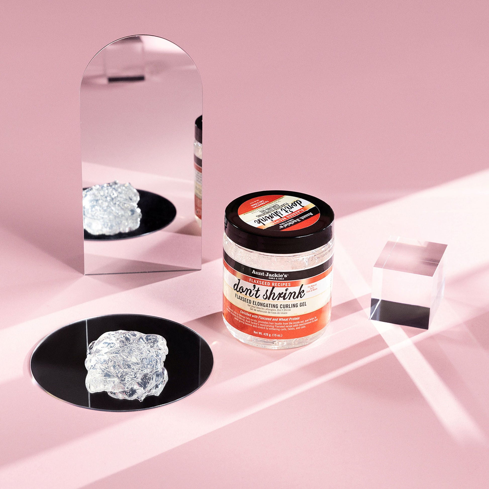 (3 Pack) Aunt Jackie’S Curls & Coils Don’T Shrink Flaxseed Elongating Curling Gel, 18 Oz., Female